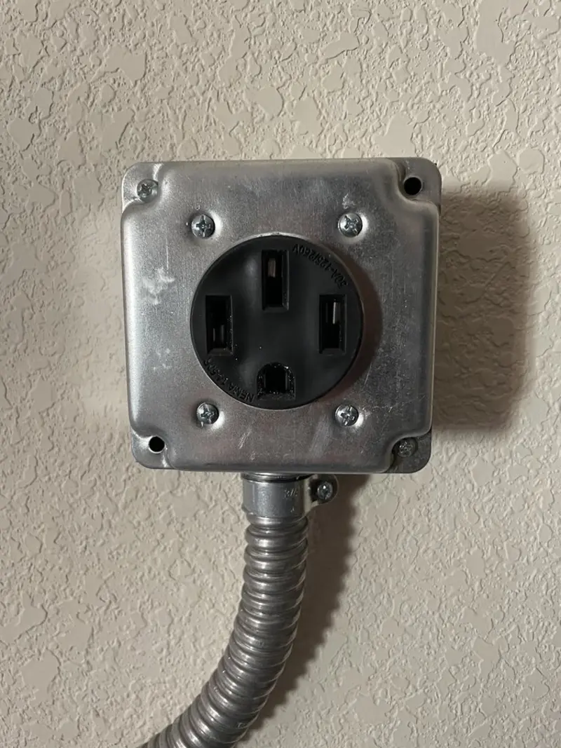 NEMA 14-50 outlet installed for Smart Home Electrical in North Canton